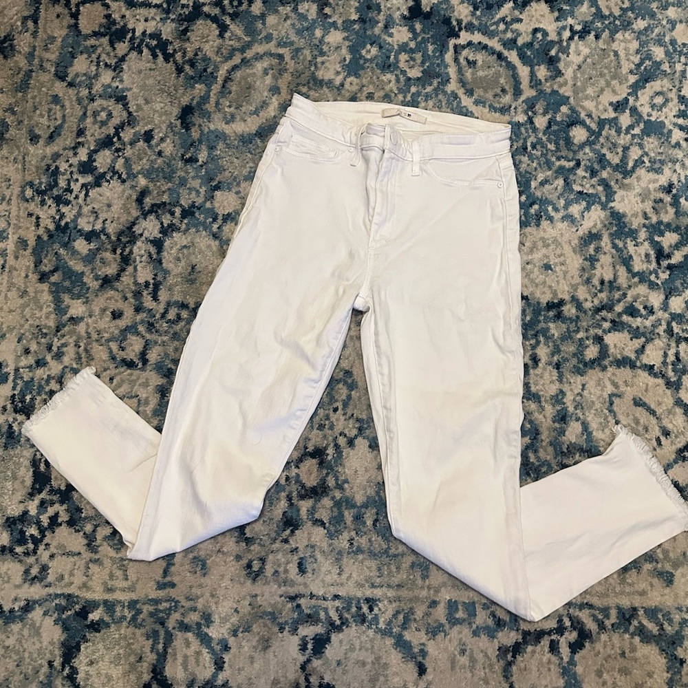 Joe’s jeans white ankle jeans